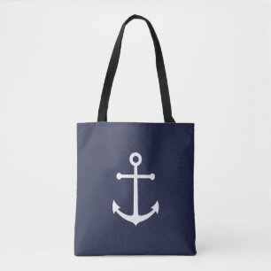 Blaue Navy-Anker Tasche