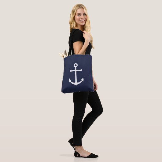 Blaue Navy-Anker Tasche (Am Model)