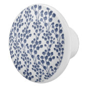 Blaue Navy Botanik Keramikknauf (Rechts)