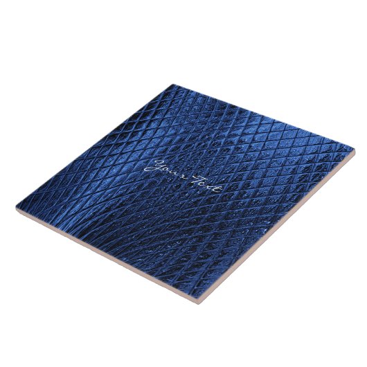 Blaue Navy Decorative Keramik Tile Fliese (Seite)