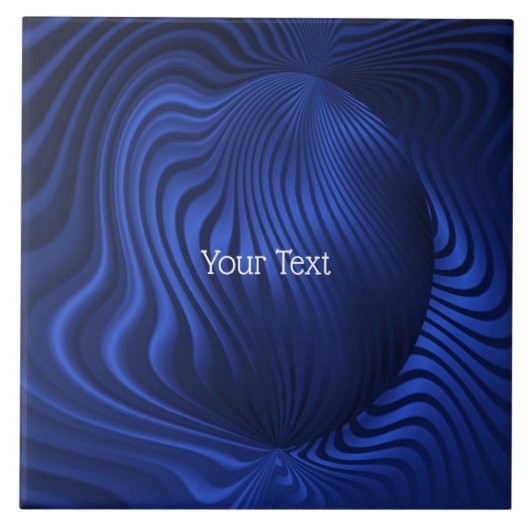 Blaue Navy Decorative Keramik Tile Fliese (Vorderseite)