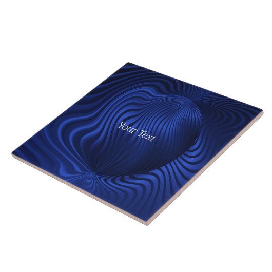 Blaue Navy Decorative Keramik Tile Fliese (Seite)