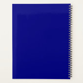 Blaue Navy-Name-Monogramm 2026 Planer (Rückseite)