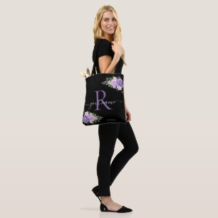 blaue Navy-Rosenblume, modern minimalistisch elega Tasche