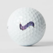 Blaue Nebel Cameron Name mit Teddys, Golfball (Vorderseite)