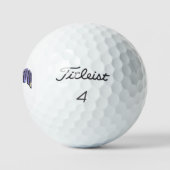 Blaue Nebel Cameron Name mit Teddys, Golfball (Logo)