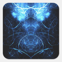 Blaue Nebel-Energie-Fraktal-Kunst