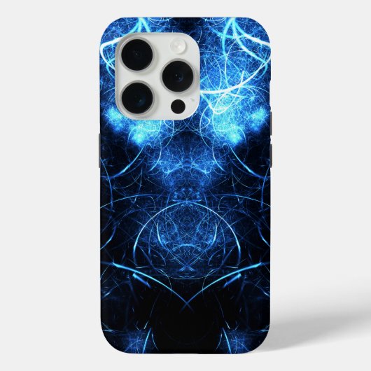 Blaue Nebel Energie Fraktale Kunst Case-Mate iPhone Hülle (Rückseite)