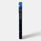 Blaue Nebel Energie Fraktale Kunst Case-Mate iPhone Hülle (Rückseite / Links)