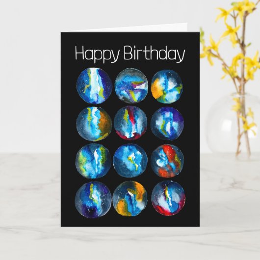 Blaue Nebel Karte (Gelbe Blume)