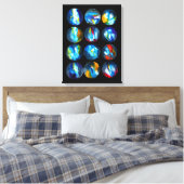 Blaue Nebel Leinwanddruck (Insitu (Schlafzimmer))