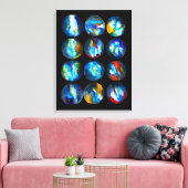 Blaue Nebel Leinwanddruck (Insitu (Wohnzimmer))