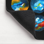 Blaue Nebel Mousepad (Ecke)