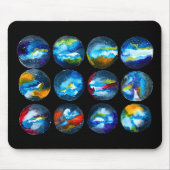 Blaue Nebel Mousepad (Vorne)