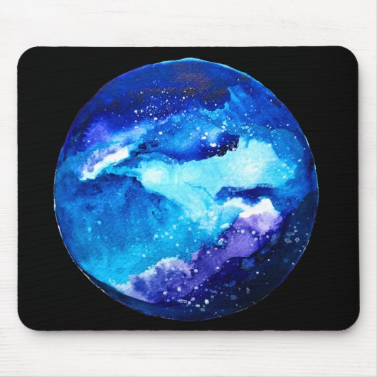 Blaue Nebel Mousepad (Vorne)