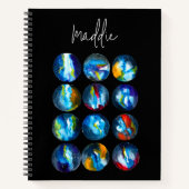 Blaue Nebel Notizblock (Vorderseite)