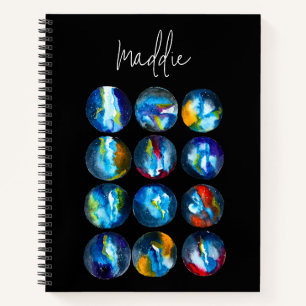 Blaue Nebel Notizblock