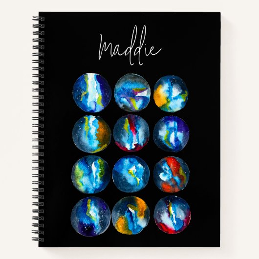 Blaue Nebel Notizblock (Vorderseite)