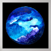 Blaue Nebel Poster (Vorne)