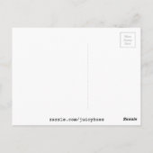 Blaue Nebel Postkarte (Rückseite)