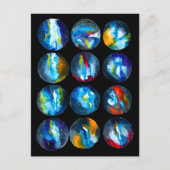 Blaue Nebel Postkarte (Vorderseite)