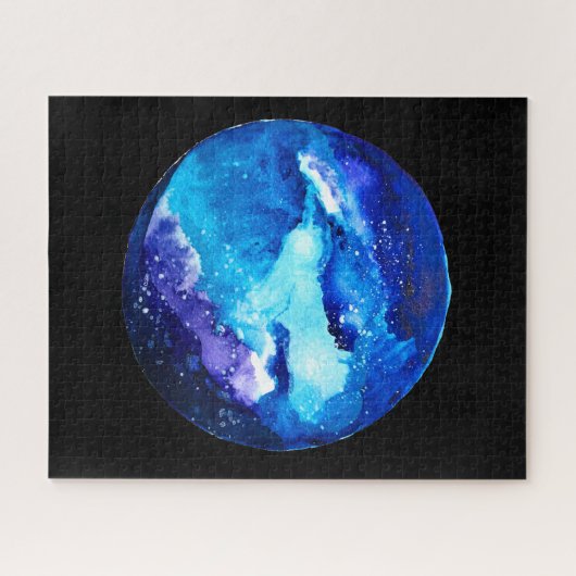 Blaue Nebel Puzzle (Horizontal)