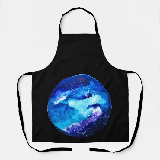 Blaue Nebel Schürze (Vorderseite)