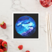 Blaue Nebel Serviette (Beispiel)