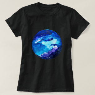 Blaue Nebel T-Shirt