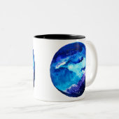 Blaue Nebel Zweifarbige Tasse (VorderseiteRechts)