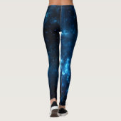 Blaue Nebelfleck-Leggings Leggings (Rückseite)
