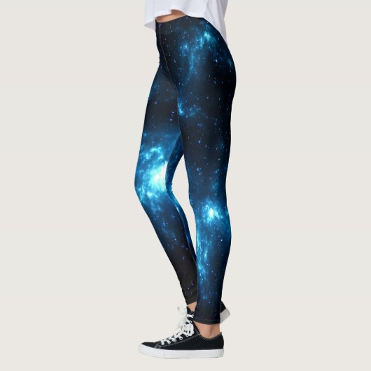 Blaue Nebelfleck-Leggings Leggings (Links)