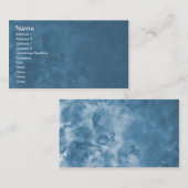 Blaue nebelhafte abstrakte Geschäfts-Karten 0001 Visitenkarte (Vorne/Hinten)