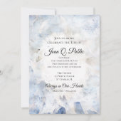 Blaue Nelke - Gedenkfeier zum Leben Einladung (Vorderseite)