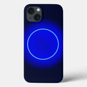 Blaue Neonenkreis-Valentine-Gehäuse Case-Mate iPhone Hülle