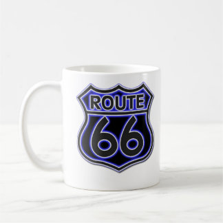 Blaue NeonTasse des weg-66 Kaffeetasse