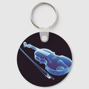 Blaue Neonvioline Schlüsselanhänger