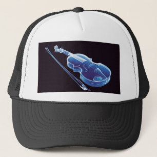 Blaue Neonvioline Truckerkappe