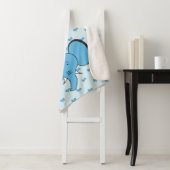 Blaue Niedliche Elefant Illustration mit Namen Sherpadecke (Beispiel)