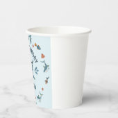 Blaue Niedliche Funny Hai Geburtstagsparty Pappbecher (Links)