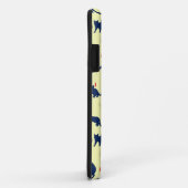 Blaue niedliche Kätzchen und Rotfische Case-Mate iPhone Hülle (Hinten/Rechts)