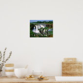 Blaue Nilfälle Poster (Küche)