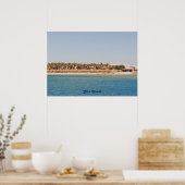 Blaue Nilküste in Ägyptens Ebenen Poster (Küche)