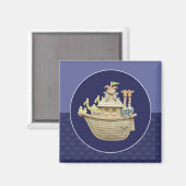 Blaue Noah Magnet (Vorderseite/Rückseite)