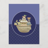 Blaue Noah Postkarte (Vorderseite)