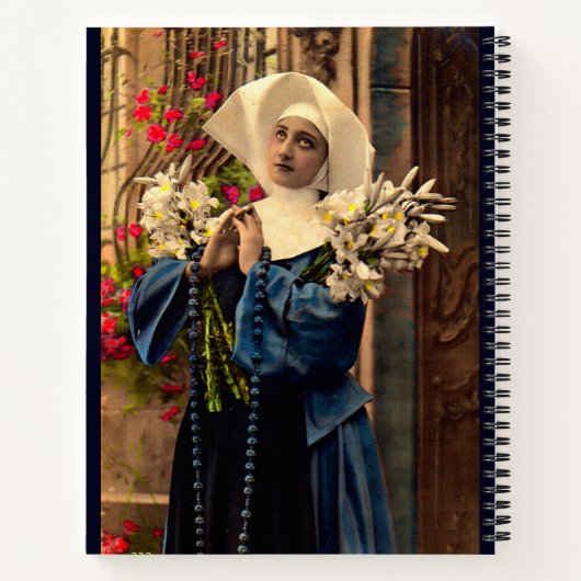 Blaue Nonne um 1910 Notizblock (Rückseite)