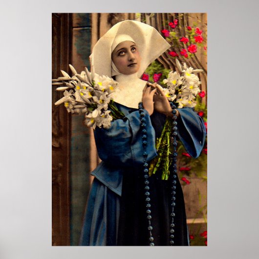 Blaue Nonne um 1910 Poster (Vorne)