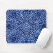 Blaue Noppe-Perser-Wolldecke Mousepad (Mit Mouse)