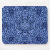 Blaue Noppe-Perser-Wolldecke Mousepad (Vorne)