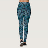 blaue Note Leggings (Rückseite)